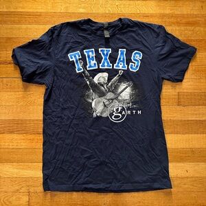 Garth Brooks TEXAS 2022 Stadium Tour Shirt Men’s Size Large Navy Blue